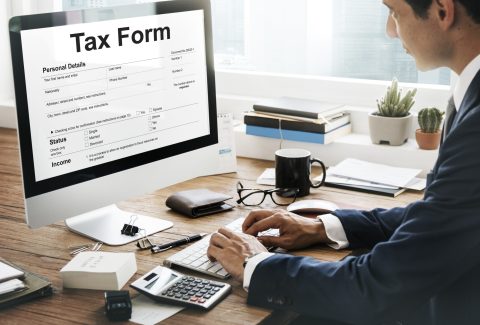 Tax Credits Claim Return Deduction Refund Concept